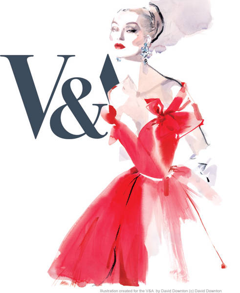 poster for The Golden Age of Couture exhibtion at the V&A 