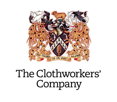 The heraldic crest of the Clothworkers Company