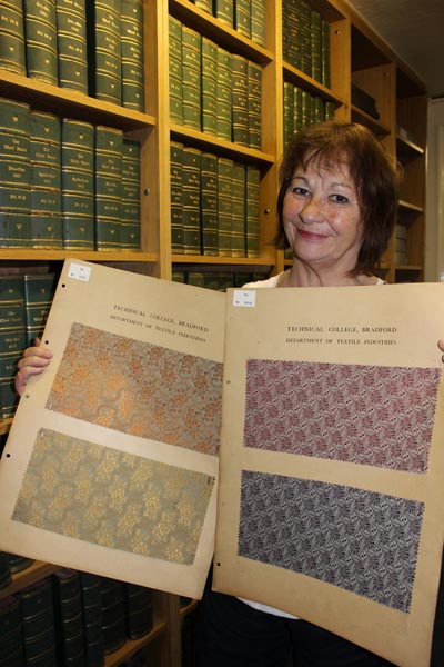 Brenda King in the Bradford College Textile Archive 